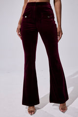 RUBY ROSE VELVET TROUSER