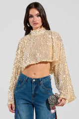 SLYLINE SEQUIN BLOUSE