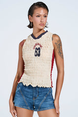 ADDICTED RUCHED JERSEY TOP