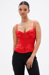 EXQUISITE SATIN LACE CORSET