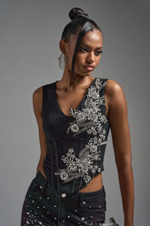 LOTS OF LOVE TO GIVE RHINESTONE BLOUSE