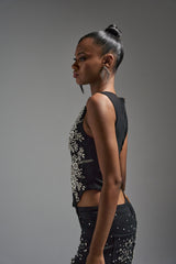 LOTS OF LOVE TO GIVE RHINESTONE BLOUSE