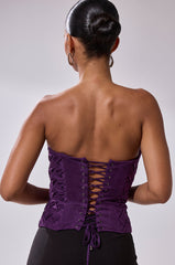 FEELING SPECIAL SUEDE CORSET