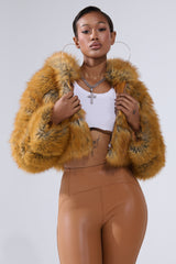 BREAK THE BANK HOODED FAUX FUR