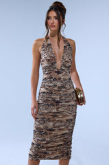 STILL A TEN PRINTED MIDI DRESS