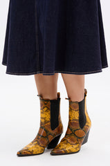 AZALEA WANG HENDERSON YELLOW CHUNKY BOOTIE