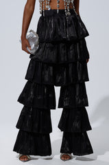 STAR OF THE NIGHT FLOUNCY PANT IN BLACK