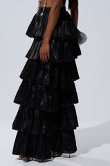 STAR OF THE NIGHT FLOUNCY PANT IN BLACK