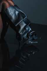 AZALEA WANG IMOGINE BLACK SNAP BOOT