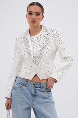 VIVA VEGAS FITTED MOTO JACKET