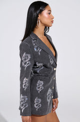 DRAGON SENSE EMBELLISHED BLAZER