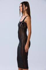 ROUND OF APPLAUSE MIDI DRESS