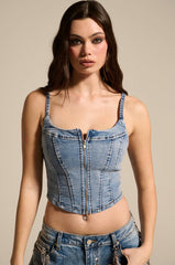 THE BEST ONE YET DENIM CORSET