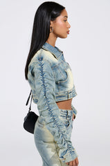 UP ALL NIGHT DENIM JACKET