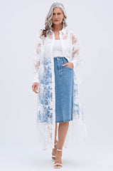 BRITNEY MIDI DENIM SKIRT