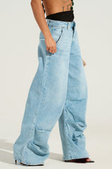 LUCKY LUCKY WIDE LEG DENIM PANT