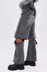 JACQUELINE CUTOUT DENIM PANTS