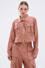 NOT ALONE BUTTON DOWN TOP