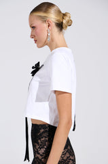 GIRLY POP BOW TEE