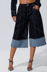 FEELS LIKE MONEY DENIM BERMUDA SHORT