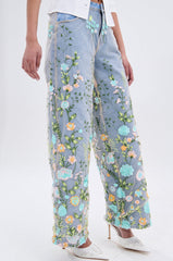 FLOWER POWER RELAXED DENIM