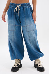 DONT MESS WITH ME DENIM JOGGER