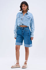 GONE BAD DENIM BERMUDA SHORT