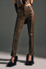 FEELING THE VIBES FAUX LEATHER LEGGING