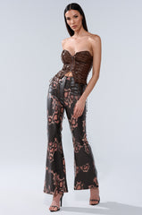 COLD BLOODED FAUX LEATHER PANTS