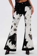 LETS GO TO THE RODEO BABY COW DENIM