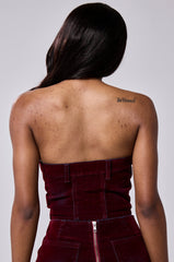 ASYMMETRIC ZIP CORSET