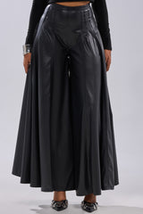 GALAXY FAUX LEATHER TROUSER