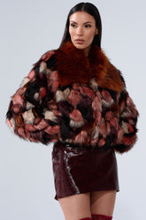 DELTA FAUX FUR COAT