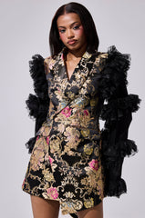 LORY PRINTED BLAZER DRESS