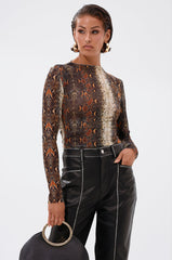 SNAKE VIBES MESH TOP