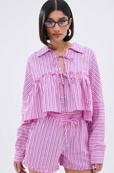 TAKE ME TO IBIZA TIE FRONT TOP