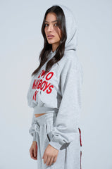 I LOVE TO MAKE BOYS CRY HOODED SWEATSHIRT