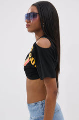 JET SETTER COMBINED CROPPED TEE