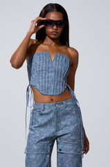 ALL AROUND THE CITY PU CORSET