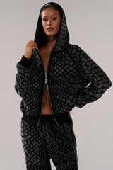 SNEAKY LITTLE SNAKE ZIP UP SWEATSHIRT