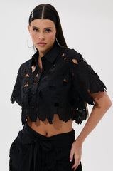 DOLLY FLORAL BUTTON DOWN BLOUSE