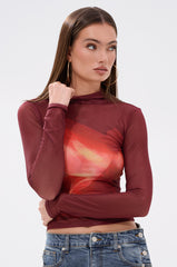 SUNSHINE LOVER MESH LONG SLEEVE