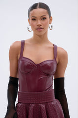 EASY LOVER BODYSUIT IN PLUM