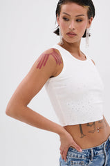 RHINESTONE QUEEN TANK