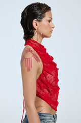 LETICIA LACE HALTER NECK TOP