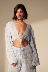 ICED OUT TIE FRONT TOP