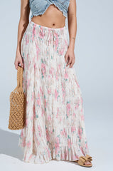 RUBY FLORAL MAXI SKIRT