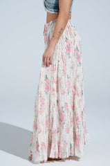 RUBY FLORAL MAXI SKIRT