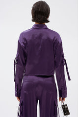 MAYBE ITS YOU SATIN BUTTON DOWN