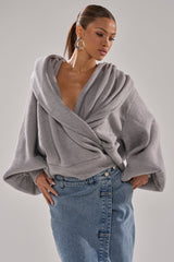 CRAZY FOR YOU CROSS FRONT SWEATER